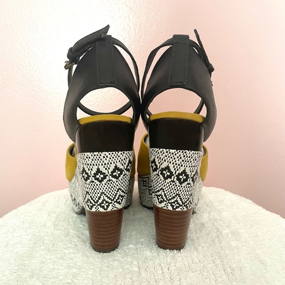 ANTHROPOLOGIE HOLDING HORSES MARYJANE PLATFORM WEDGES HEELS SANDALS 8 - Picture 5 of 12